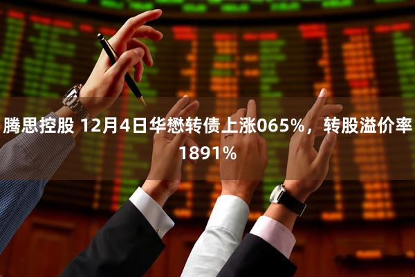 腾思控股 12月4日华懋转债上涨065%，转股溢价率1891%